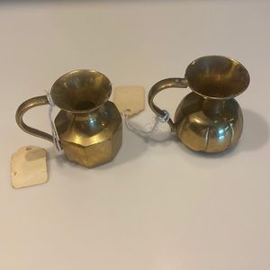 Vintage Napcoware Brass Mini Pitchers
